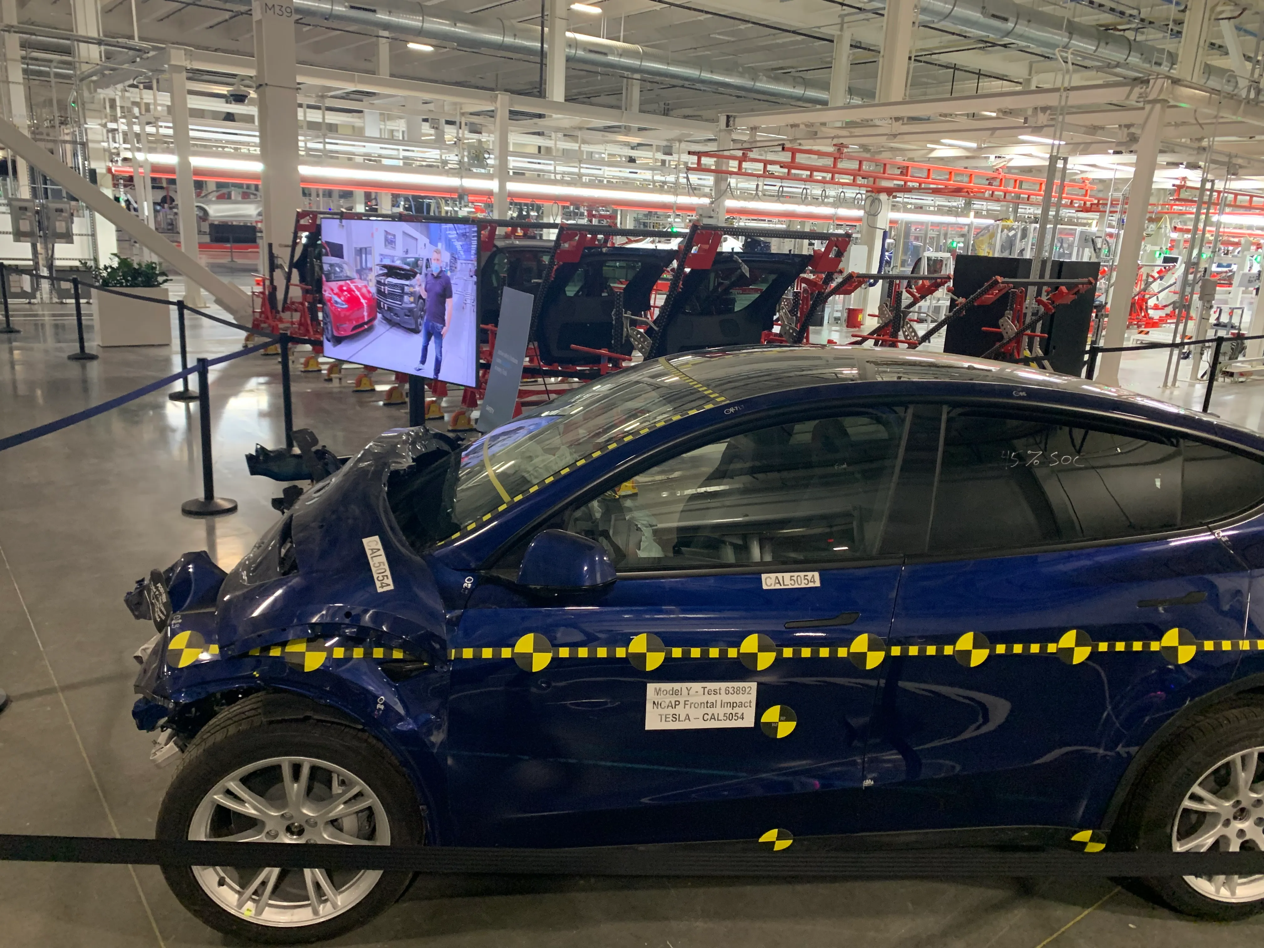 Tesla Crash Dummy Side View