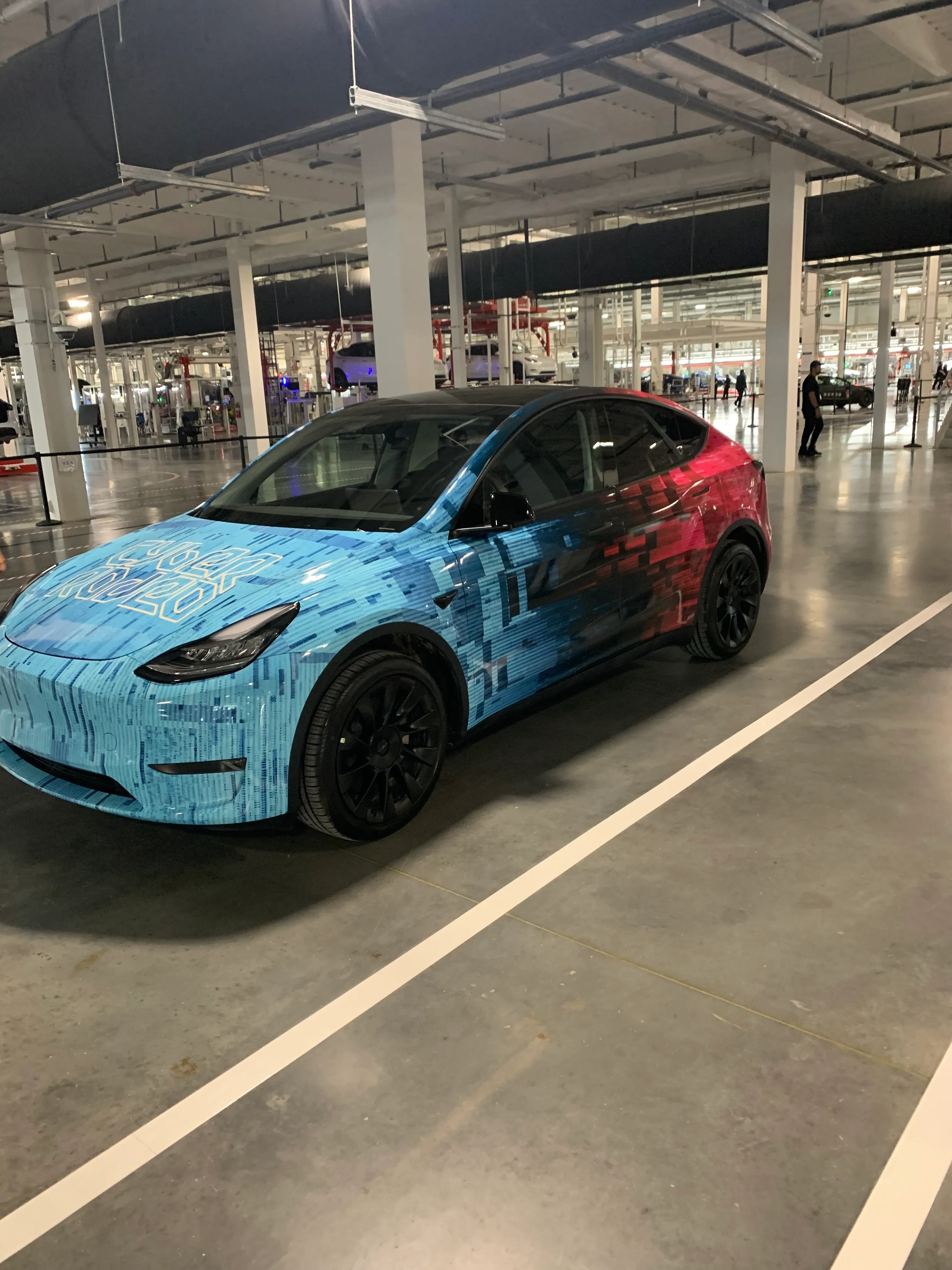 Tesla ModelY Wrapped